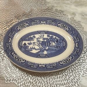 11.75 homer Laughlin Blue Willow China platter
